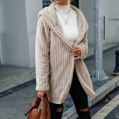 Manteau Chaud à Capuche Ample