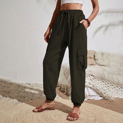 Estelle | Pantalon Décontracté de Couleur Unie
