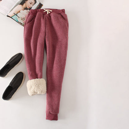 Sylviane | Pantalon Chaud de Couleur Unie