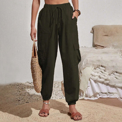 Estelle | Pantalon Décontracté de Couleur Unie