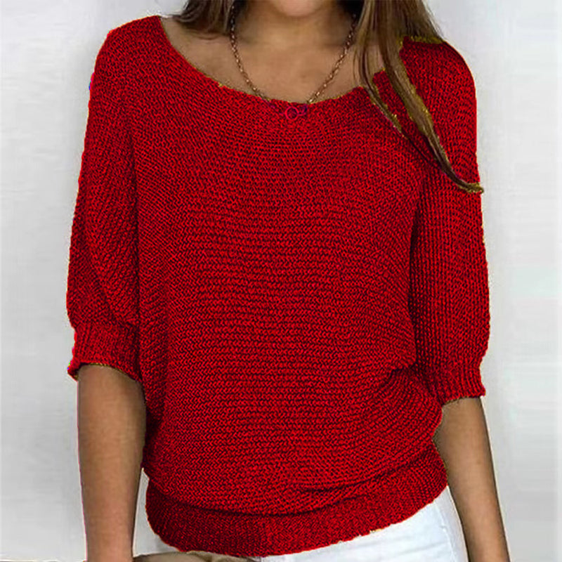 Constance | Pull Décontracté de Couleur Unie