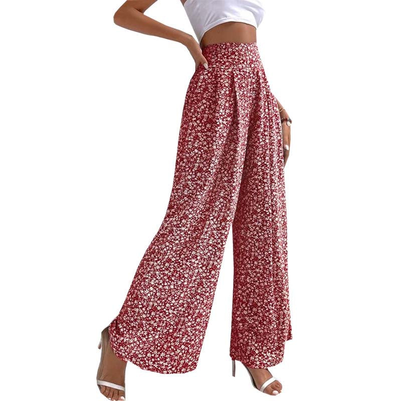 Pantalon à Fleurs Décontracté
