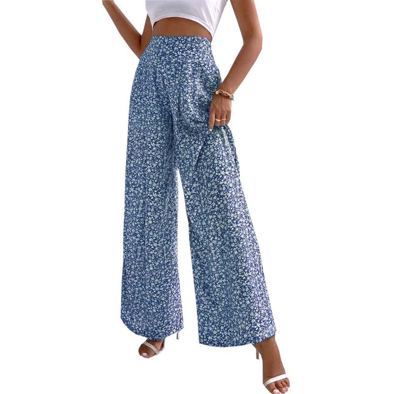 Pantalon à Fleurs Décontracté