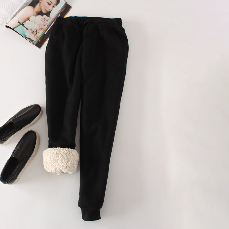 Sylviane | Pantalon Chaud de Couleur Unie