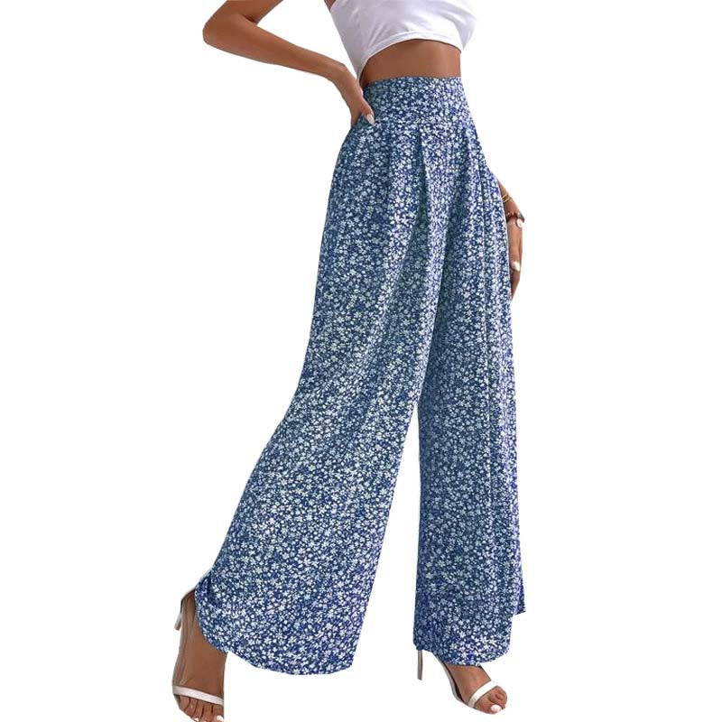 Pantalon à Fleurs Décontracté