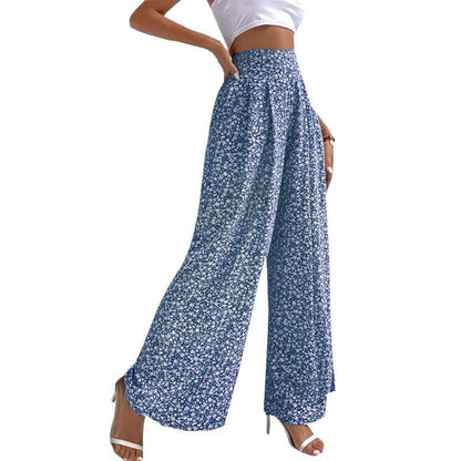 Pantalon à Fleurs Décontracté