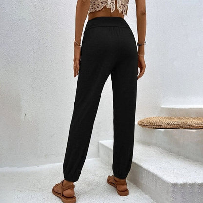 Ghislaine | Pantalon Décontracté de Couleur Unie