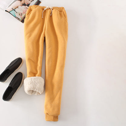 Sylviane | Pantalon Chaud de Couleur Unie