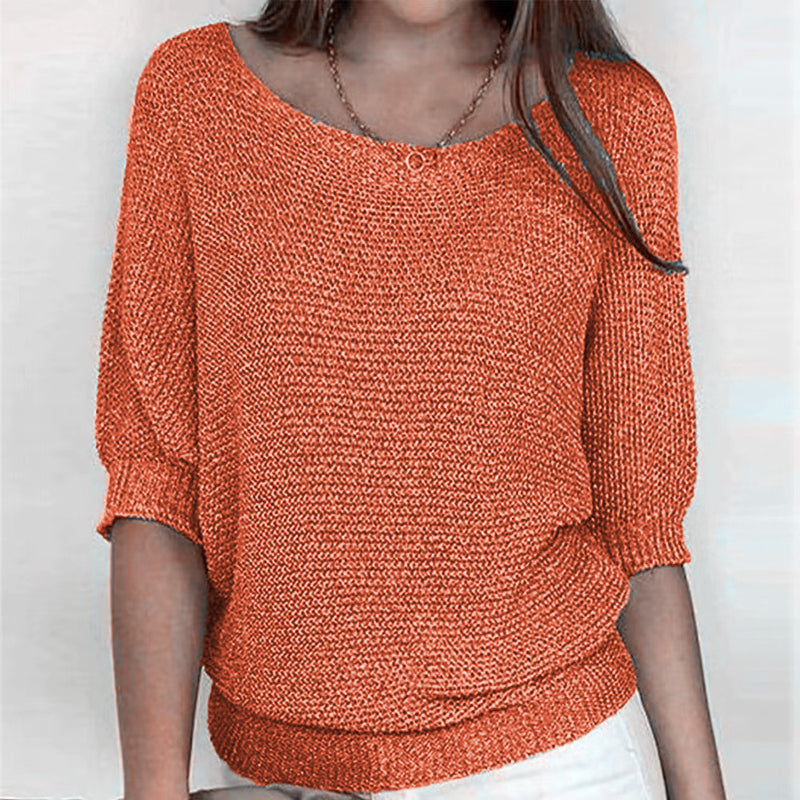 Constance | Pull Décontracté de Couleur Unie