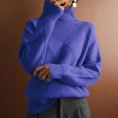 Valentine | Pull en Tricot Décontracté de Couleur Unie