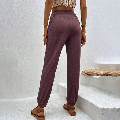 Ghislaine | Pantalon Décontracté de Couleur Unie