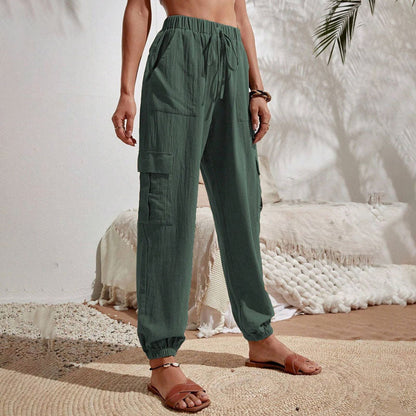 Estelle | Pantalon Décontracté de Couleur Unie