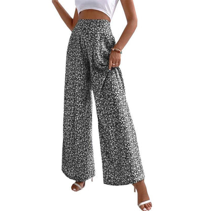 Pantalon à Fleurs Décontracté