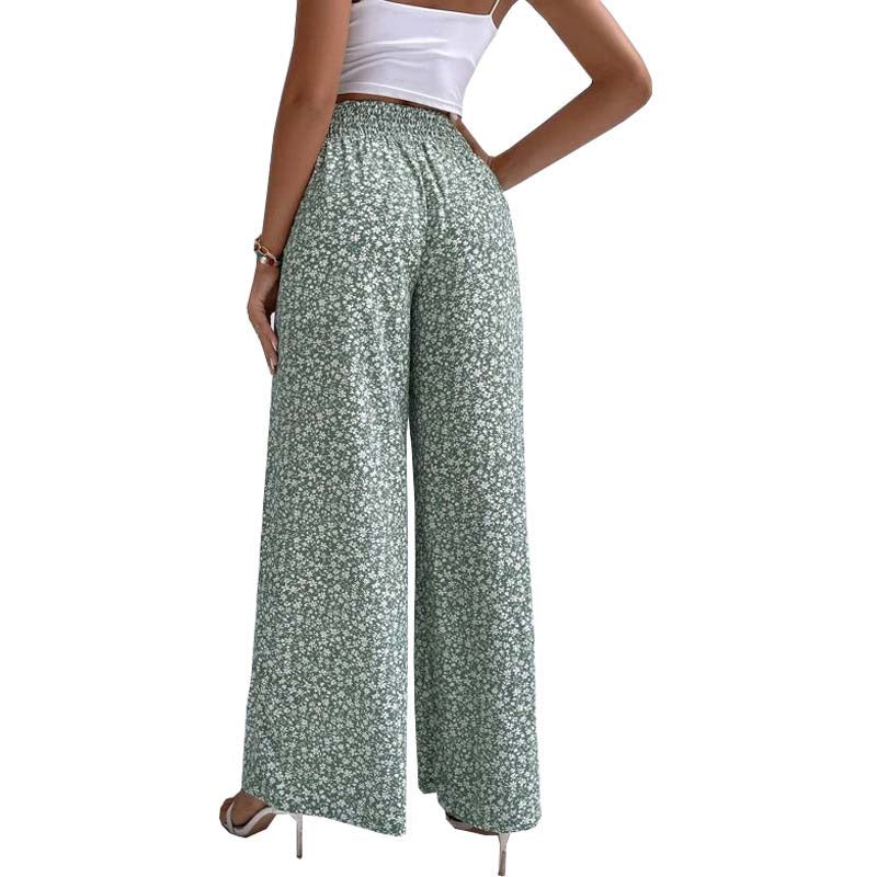 Pantalon à Fleurs Décontracté