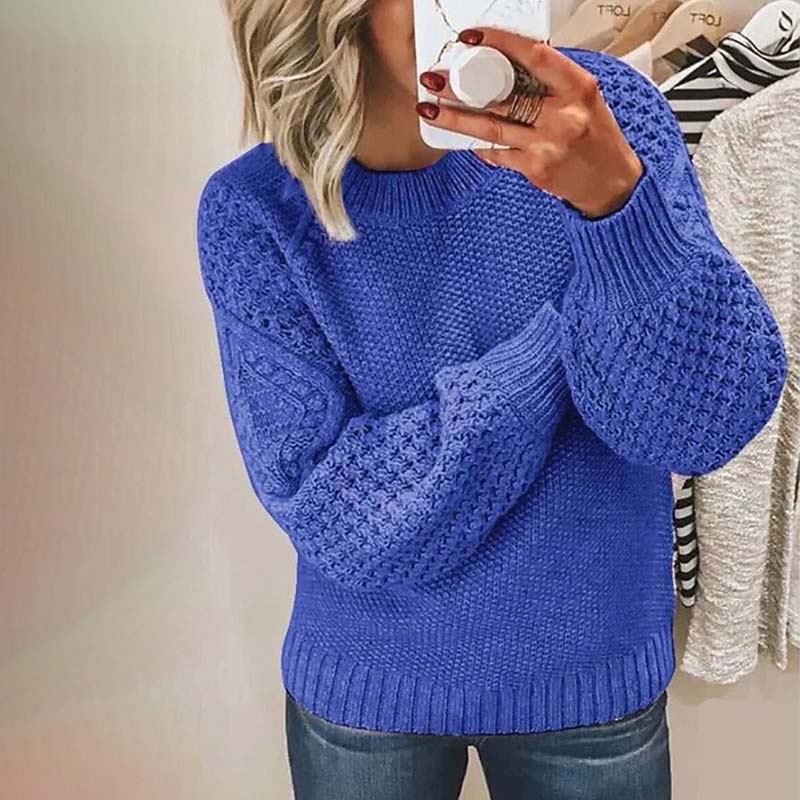 Ursule | Pull en Tricot Décontracté de Couleur Unie