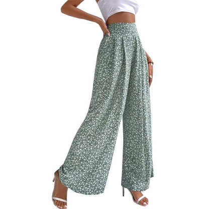Pantalon à Fleurs Décontracté