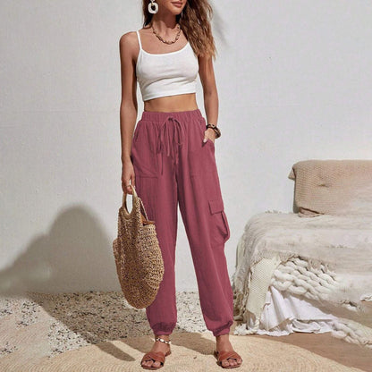Estelle | Pantalon Décontracté de Couleur Unie