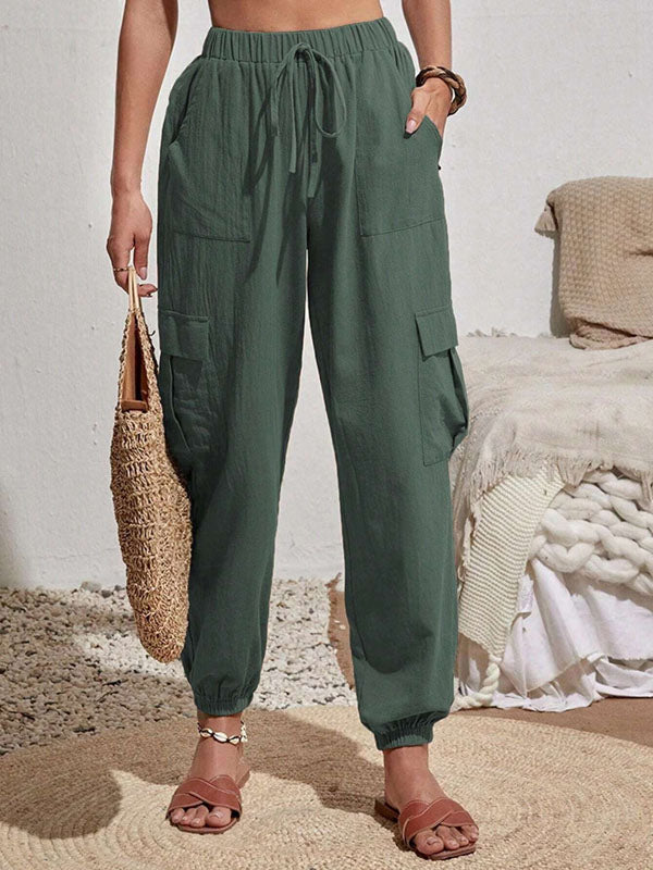 Estelle | Pantalon Décontracté de Couleur Unie