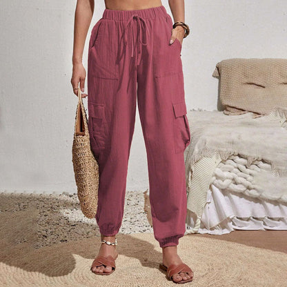 Estelle | Pantalon Décontracté de Couleur Unie