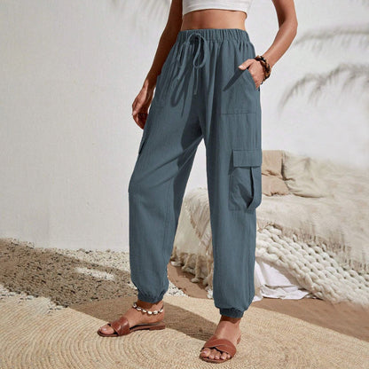 Estelle | Pantalon Décontracté de Couleur Unie