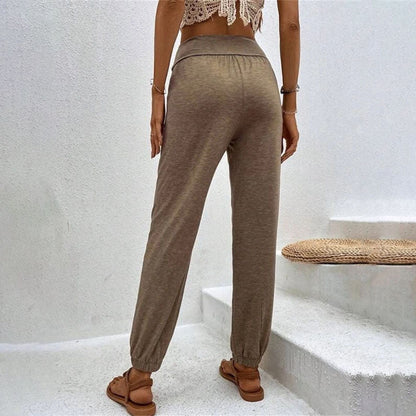 Ghislaine | Pantalon Décontracté de Couleur Unie