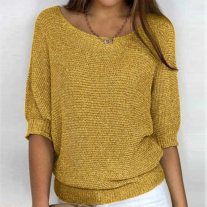 Constance | Pull Décontracté de Couleur Unie