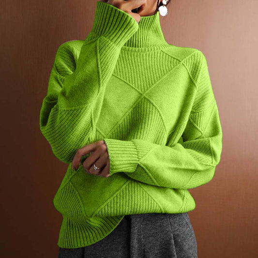 Valentine | Pull en Tricot Décontracté de Couleur Unie