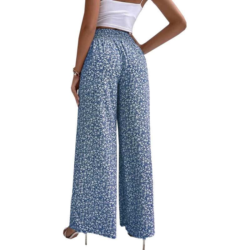 Pantalon à Fleurs Décontracté