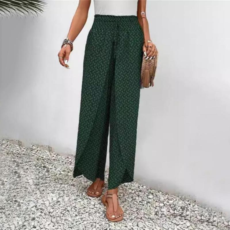 Pantalon Décontracté à Jambes Larges