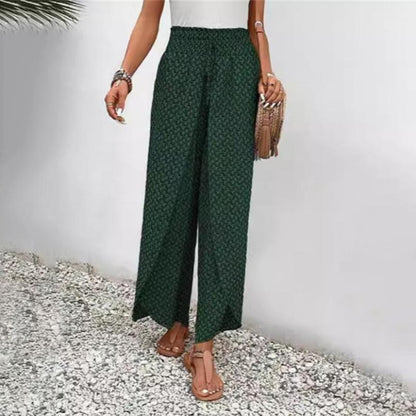 Pantalon Décontracté à Jambes Larges