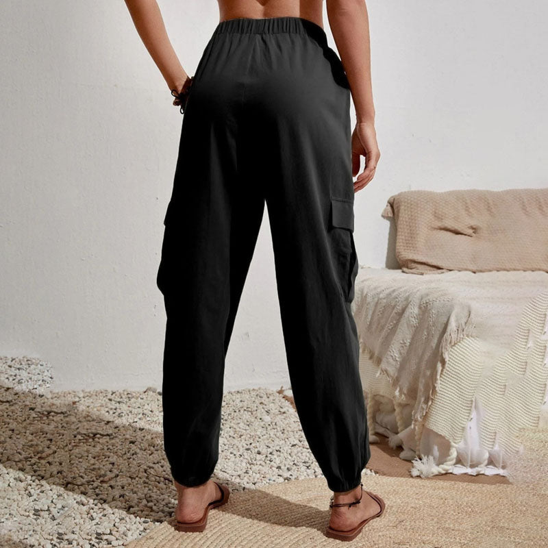 Estelle | Pantalon Décontracté de Couleur Unie