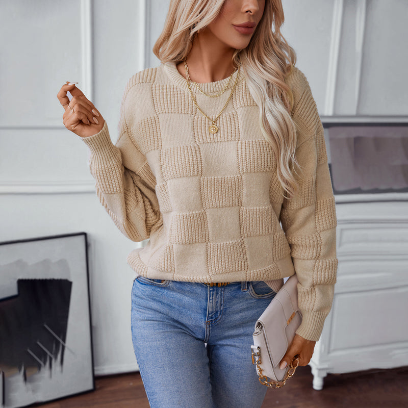 Pull en Tricot Vintage Décontracté