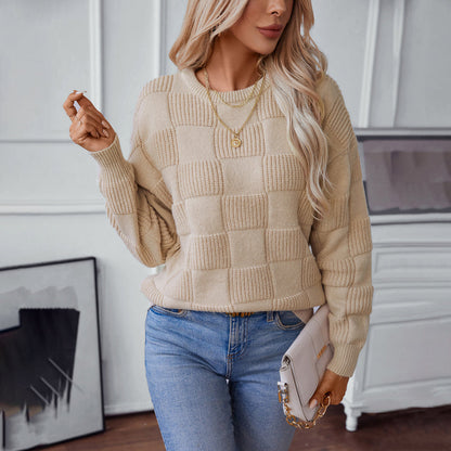 Pull en Tricot Vintage Décontracté