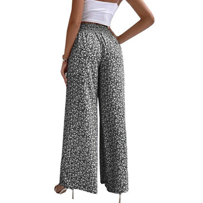 Pantalon à Fleurs Décontracté