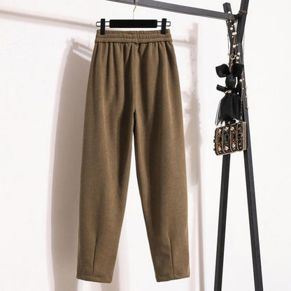 Véronique | Pantalon Chaud de Couleur Unie