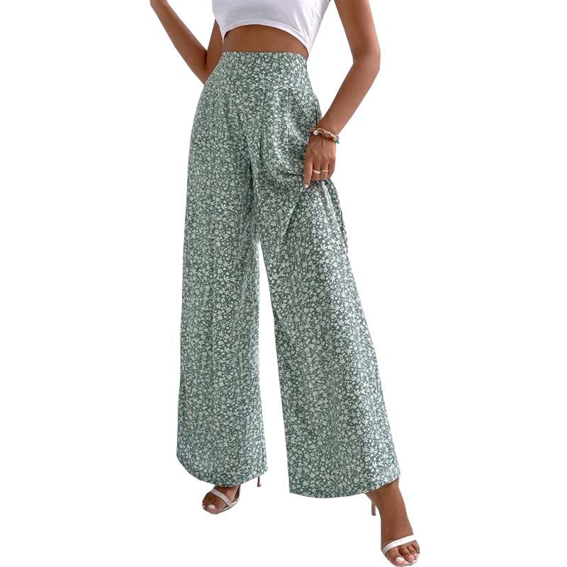 Pantalon à Fleurs Décontracté