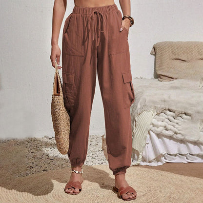 Estelle | Pantalon Décontracté de Couleur Unie