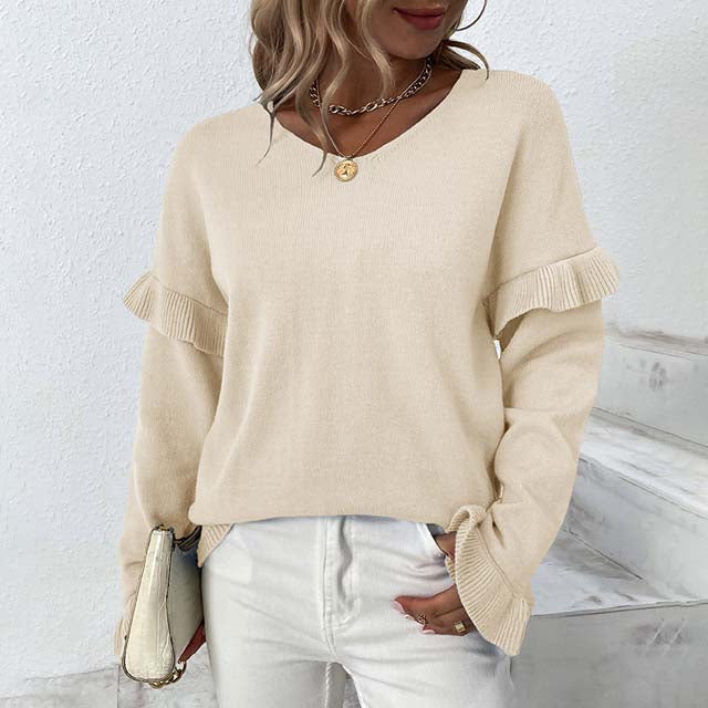 Diane | Pull Décontracté de Couleur Unie