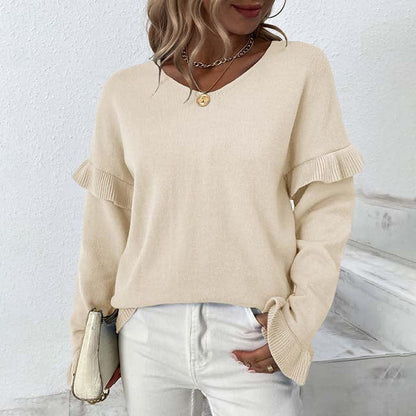Diane | Pull Décontracté de Couleur Unie