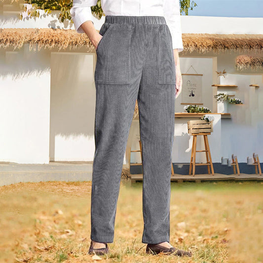 Jacqueline | Pantalon Décontracté de Couleur Unie
