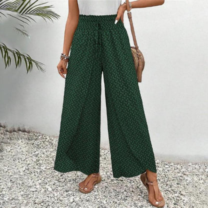 Pantalon Décontracté à Jambes Larges