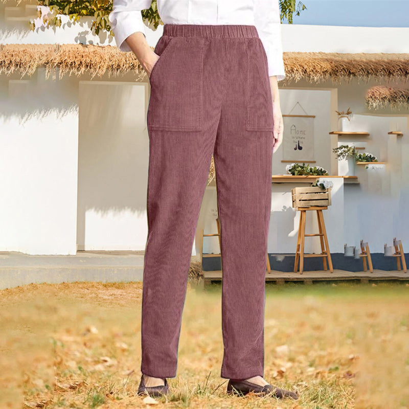 Jacqueline | Pantalon Décontracté de Couleur Unie
