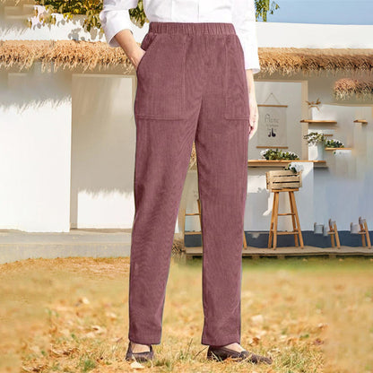 Jacqueline | Pantalon Décontracté de Couleur Unie