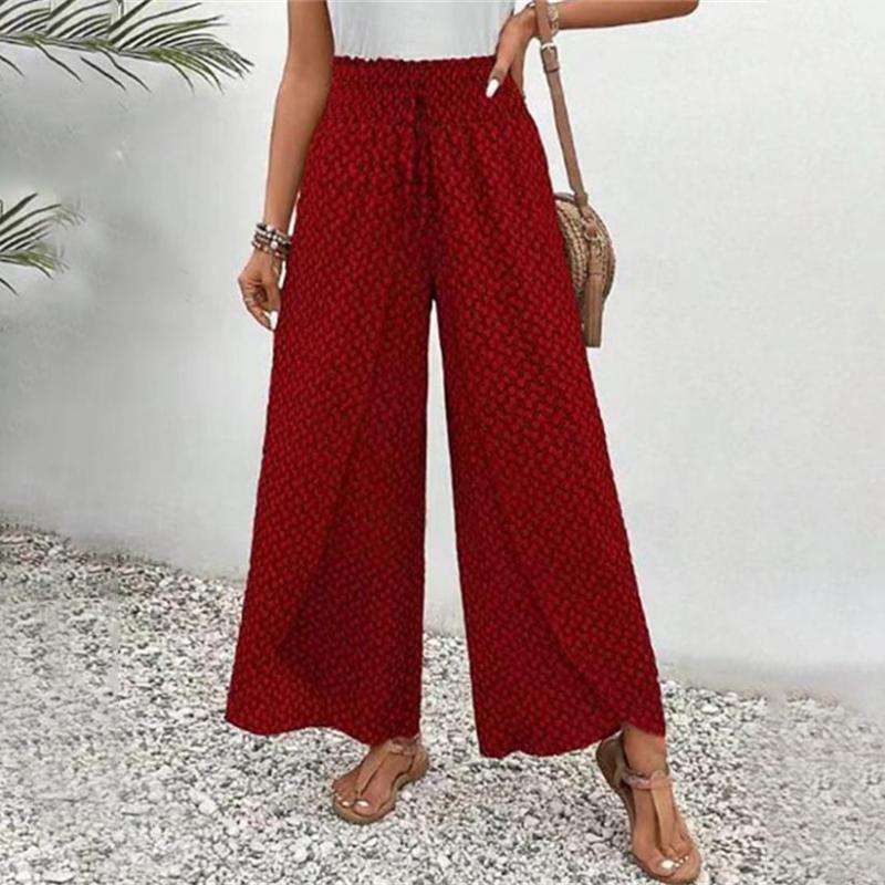 Pantalon Décontracté à Jambes Larges