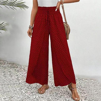 Pantalon Décontracté à Jambes Larges