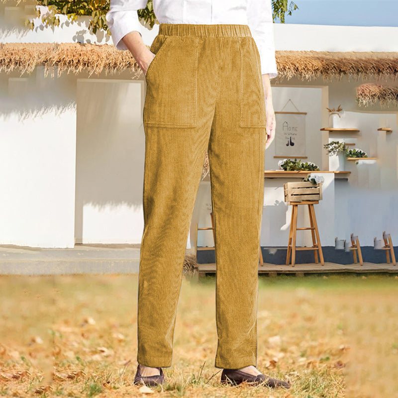 Jacqueline | Pantalon Décontracté de Couleur Unie