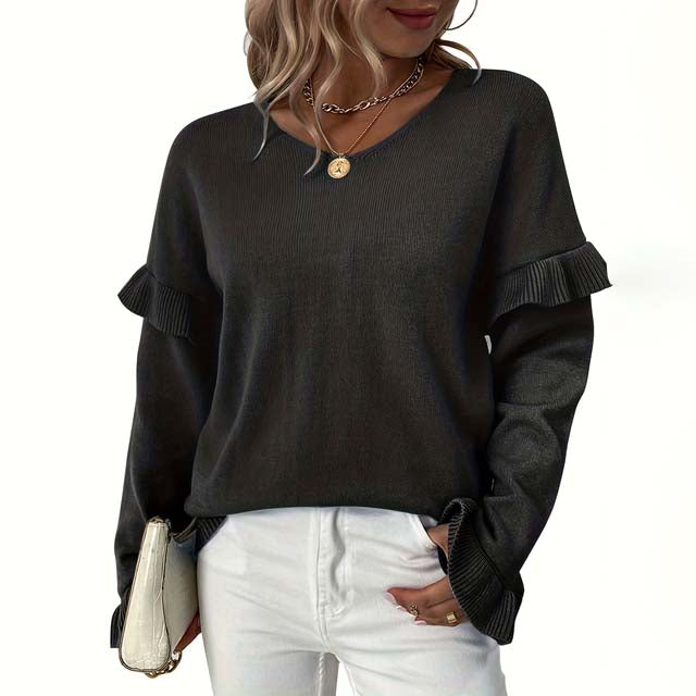 Diane | Pull Décontracté de Couleur Unie