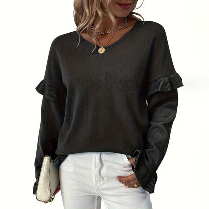 Diane | Pull Décontracté de Couleur Unie
