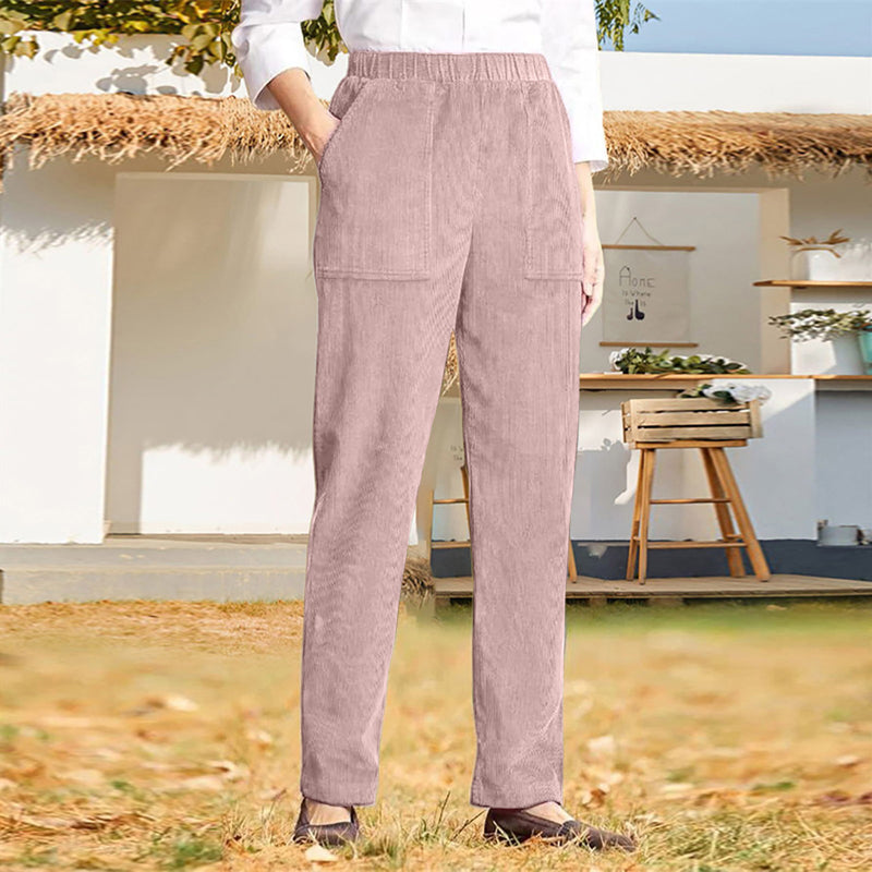 Jacqueline | Pantalon Décontracté de Couleur Unie