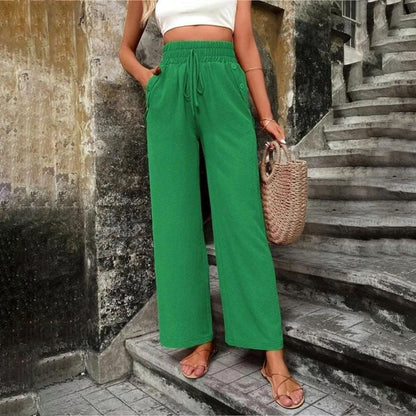 Danièle | Pantalon Décontracté de Couleur Unie